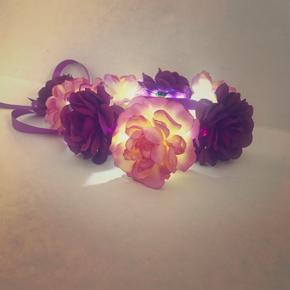 Led flower crown